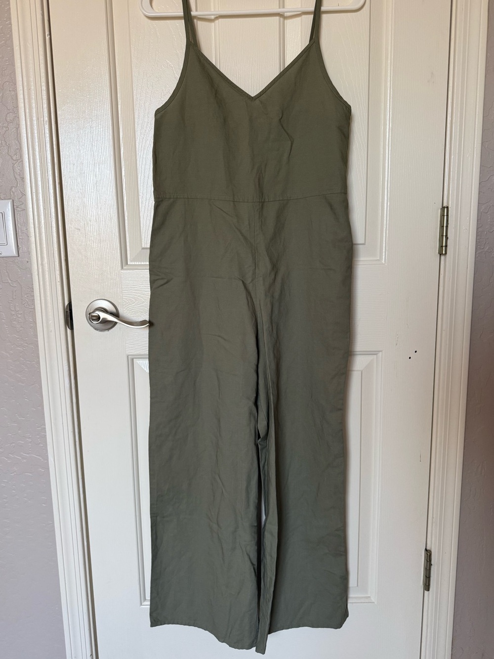 Uniqlo NWT Linen Blend Camisole Jumpsuit Green Size XS